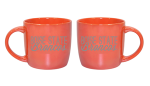 Image of BOISE STATE MUG OPEN BOISE STATE BRONCOS SCRIPT LUSTRE -  orange