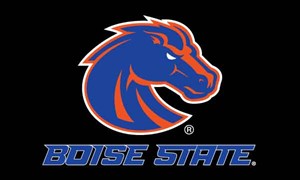 Boise State Bronco & Wordmark 3' x 5' Flag by Sewing Concepts - main view