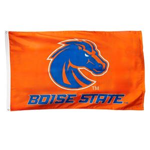 Image of BOISE STATE FLAG 3X5 BRONCO & WORDMARK -  orange