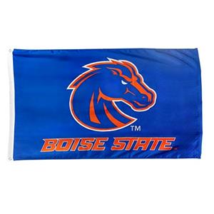 Image of BOISE STATE FLAG 3X5 BRONCO & WORDMARK -  royal
