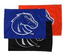 Image of Boise State Car Flag Silver-Ryl Bronco