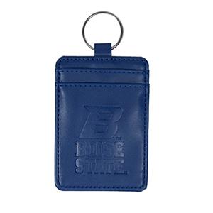 Image of BOISE STATE KEYCHAIN LEATHERETTE VERTICAL B LOGO -  royal