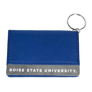 Image of BOISE STATE WALLET ID HOLDER KEY CHAIN -  blue