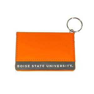 Image of BOISE STATE WALLET ID HOLDER KEY CHAIN -  orange