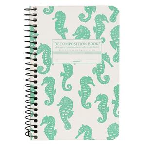 Image of Decomposition Book Pocket Notebook - Seahorses, Blank, 4 x 6 by Michael Roger