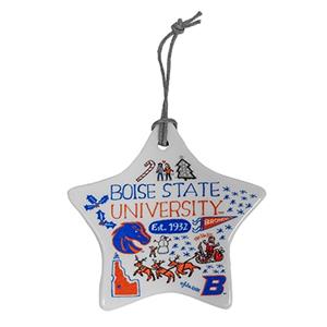 Image of Boise State Ornament Christmas Julia Gash