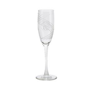 Image of Boise State Champagne Flute, Swirlcut Logo by RFSJ