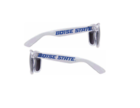 Image of BOISE STATE SUNGLASSES CLEAR FRAME/ ROYAL WORDMARK -  1