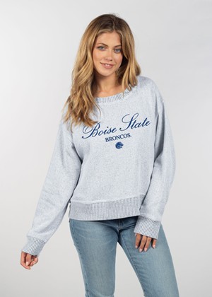 Boise State Women's Pullover Sweater - Script Broncos by Chicka-D - main view