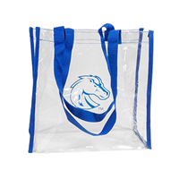 Boise State Clear Stadium Tote- No Zipper