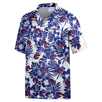 Image of BOISE STATE HAWAIIAN PRINT BUTTON DOWN -  white