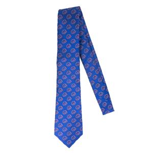 Boise State Royal Blue Silk Tie - Allover Bronco Logos by Donegal Bay