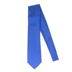 Boise State Royal Blue Silk Tie, Allover Bronco Logos by Donegal Bay