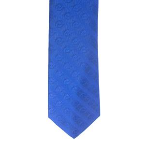 Boise State Royal Blue Silk Tie - Allover Bronco Logos by Donegal Bay -  1