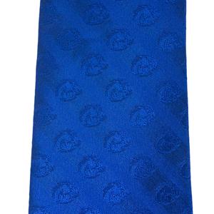 Boise State Royal Blue Silk Tie - Allover Bronco Logos by Donegal Bay -  2