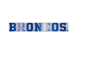 Boise State Decal Blue Chrome Broncos