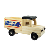 Image of Boise State Semi Truck Wood Toy