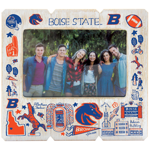 Image of BOISE STATE PICTURE FRAME WOOD by JULIA GASH