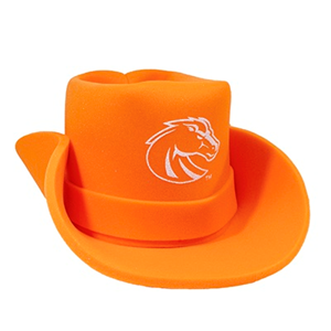 BOISE STATE FOAM COWBOY HAT PRIMARY LOGO -  orange