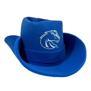 BOISE STATE FOAM COWBOY HAT PRIMARY LOGO -  royal