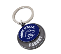 Boise State Parent Keychain Arch Over Logo