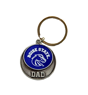 Image of BOISE STATE DAD KEYCHAIN ARCH OVER LOGO -  blue