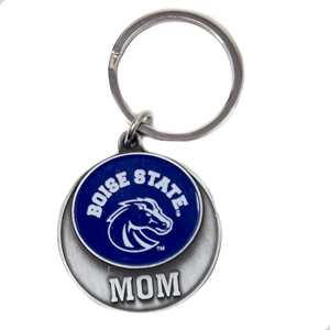 Boise State Mom Keychain Logo
