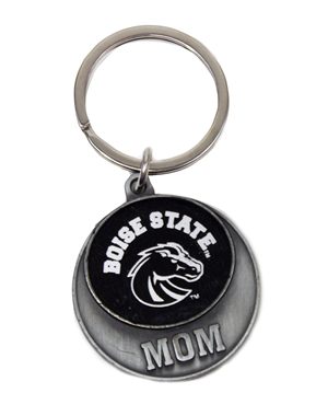 Image of BOISE STATE MOM KEYCHAIN LOGO -  black