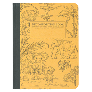 Decomposition Elephants Composition Book, College Ruled, 7.5 x 9.75 - main view