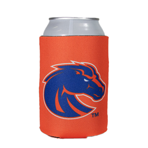 Boise State Can Coozie Bronco Logo-Orange