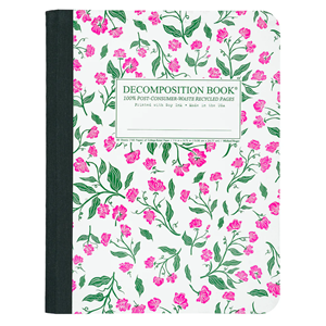 Decomposition Sweet Peas Composition Book, College Ruled, 7.5 x 9.75 - main view