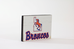 Boise State Magnet Vault Logo Recycled Wood