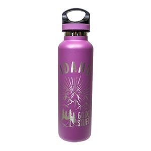 Image of BOISE, ID WATER BOTTLE  GO DO STUFF WARRIOR -  eggplant