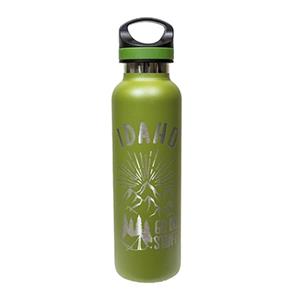 Image of BOISE, ID WATER BOTTLE  GO DO STUFF WARRIOR -  olive