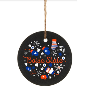 Boise State Ornament Boise State Circle Slate