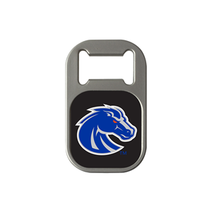 Boise State Magnet Bottle Opener Black-Orange Eye Bronco