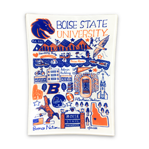 Image of BOISE STATE TRINKET TRAY GLASS by JULIA GASH -  1