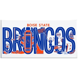 Boise State Canvas - Regina Schachter Doodles by Neil Enterprises - main view