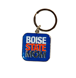 Boise State Mom Keychain Tri Color