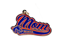 Boise State Mom Keychain Swirl Broncos Flag