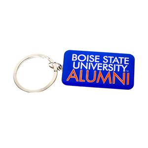 Boise State Alumni Keychain Brass University
