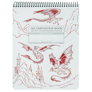 Decomposition Dragons Topbound Spiral Notebook, Blank Pages, 7.5 x 9.75 - main view