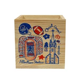 Image of BOISE STATE WOOD CUBE BLOSSOM KIT LAVENDER SEEDS by JULIA GASH