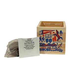 Image of BOISE STATE WOOD CUBE BLOSSOM KIT LAVENDER SEEDS by JULIA GASH -  1