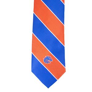 Boise State Silk Tie - Stripe Varsity B by Donegal Bay - 1 (SKU: 12616886617) Boise State Silk Tie - Stripe Varsity B by Donegal Bay - 1
