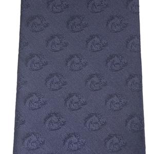Boise State Charcoal Silk Tie - Tone on Tone Primary by Donegal Bay - 2 (SKU: 12518364617) Boise State Charcoal Silk Tie - Tone on Tone Primary by Donegal Bay - 2