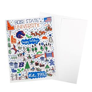 Image of Boise State Christmas Note Cards 10 Pack Julia Gash