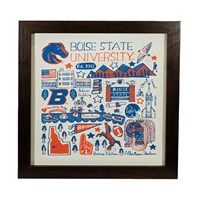 Image of BOISE STATE FRAMED CANVAS by JULIA GASH