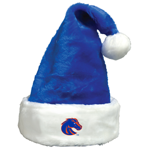 Image of BOISE STATE SANTA HAT ROYAL PLUSH VELOUR -  bronco