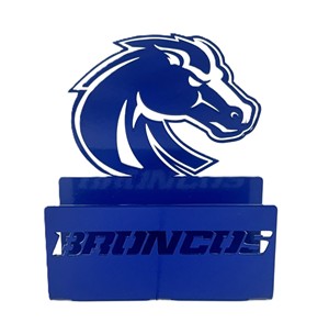 Boise State Card Holder - Bronco Logo by Gameday Ironworks - main view